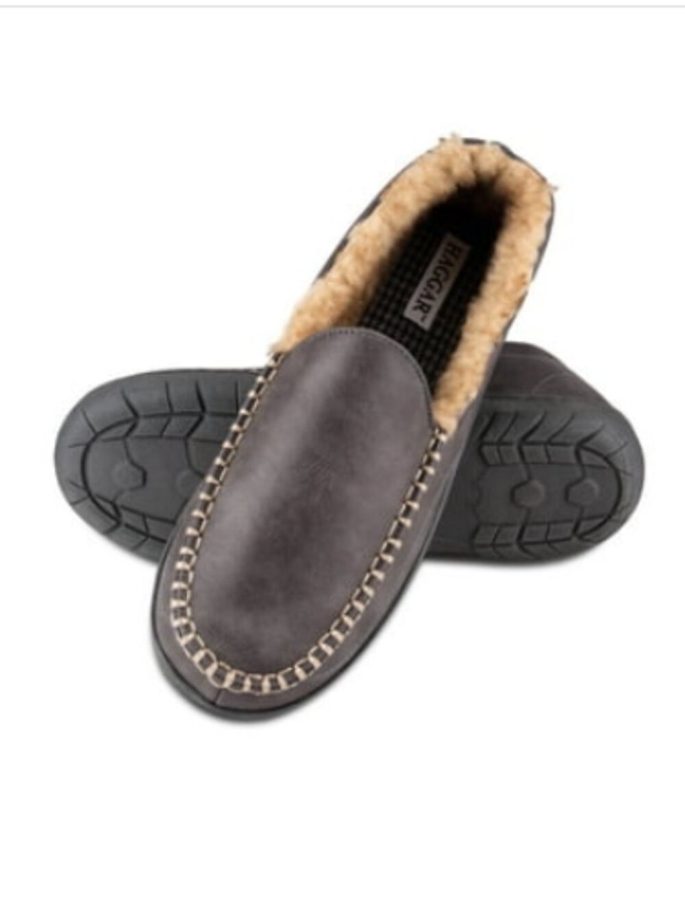 Haggar mens Venetian Slipper Indoor/Outdoor House Shoe With Memory Foam Comfort